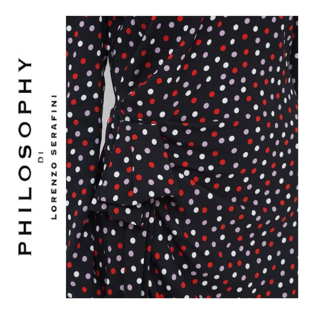 PHILOSOPHY di LORENZO SERAFINI polka dot dress size 40/ 4